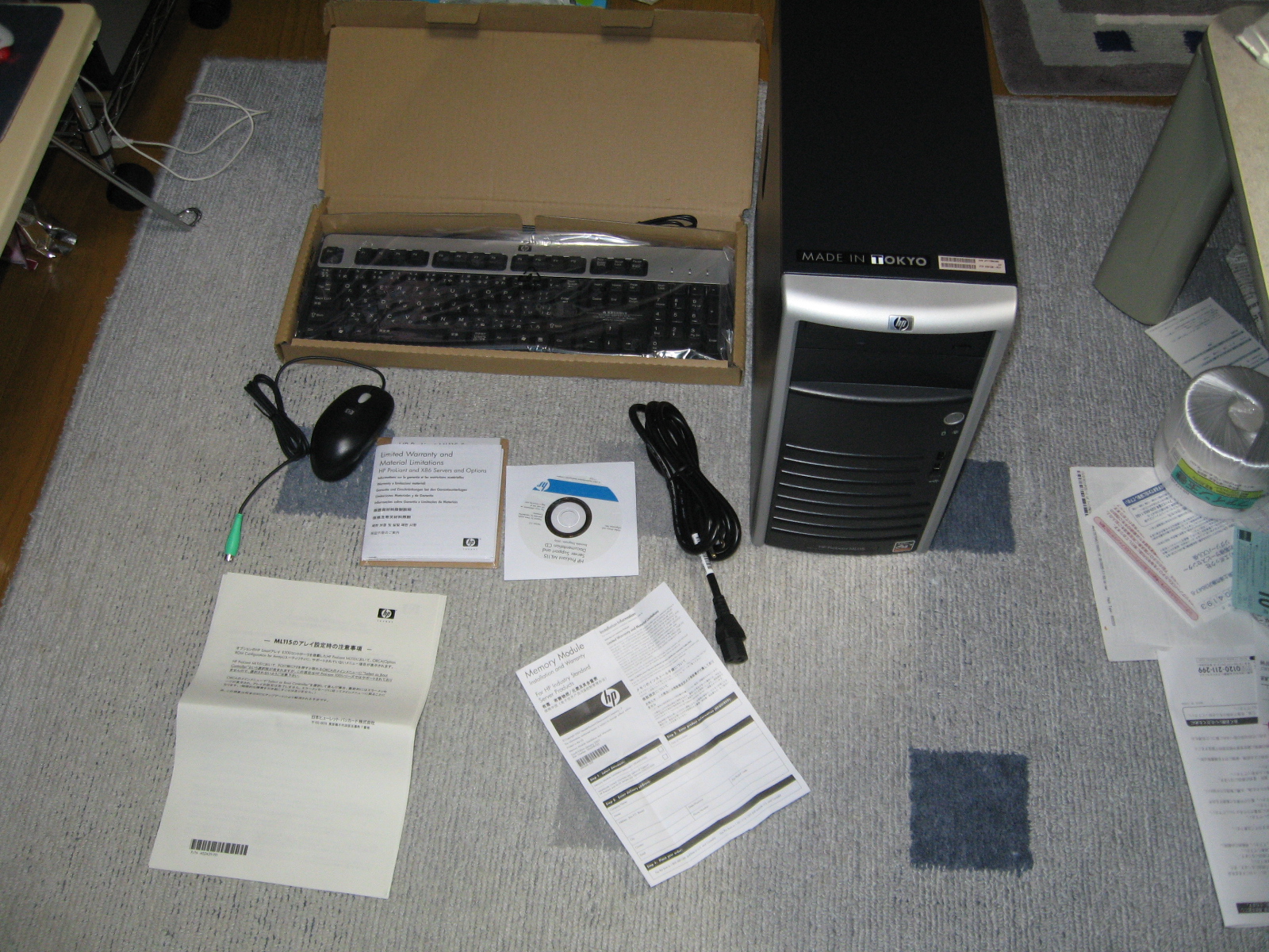hp ProLiant ML115 少難あり Athlon64 3500+ 2.2GHz 2GB 160GB CD-ROM